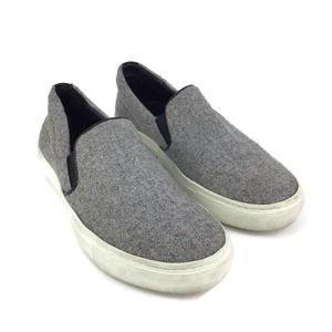 Cosmoparis Womens Gray Slip On Casual Flats Shoes Size 38 EU 8 US